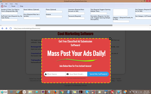 Global Free Classified Ad Submitter screenshot Global Free Classified Ad Submitter screenshot
